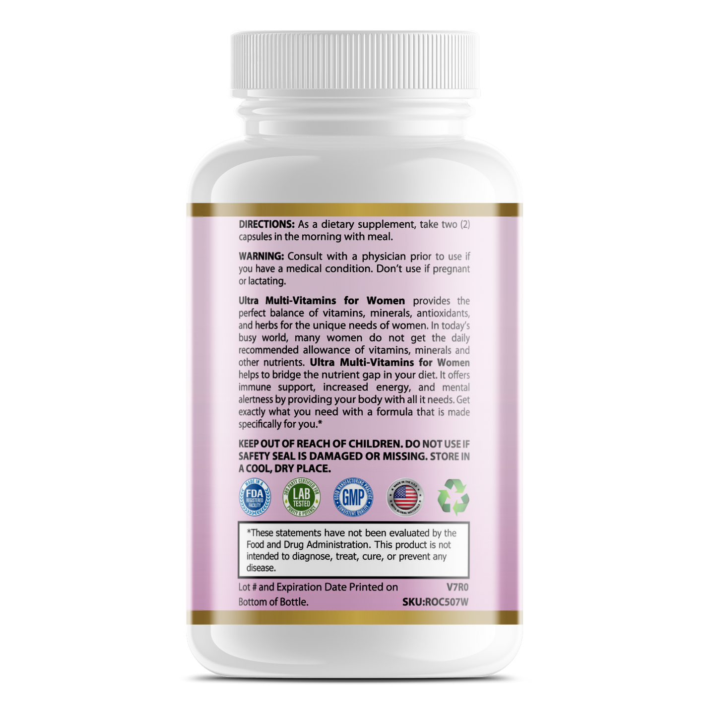 PGO Nutrition™ Ultra Multi-Vitamin For Women